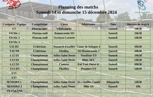 Planning des matchs 