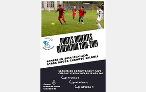 Portes ouvertes Ecole de foot