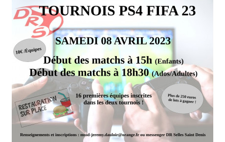 Tournoi PS4 FIFA 23